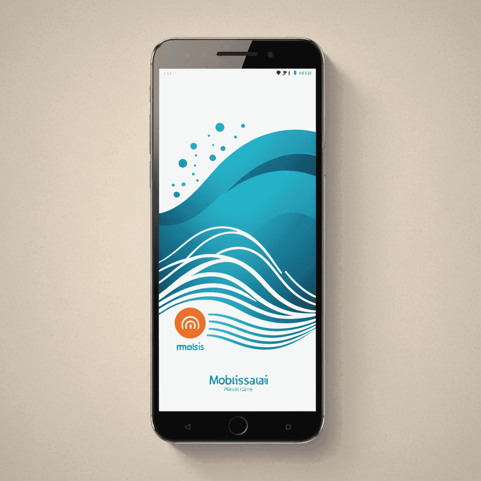 MobiSadu logo - A stylized mobile phone with signal waves