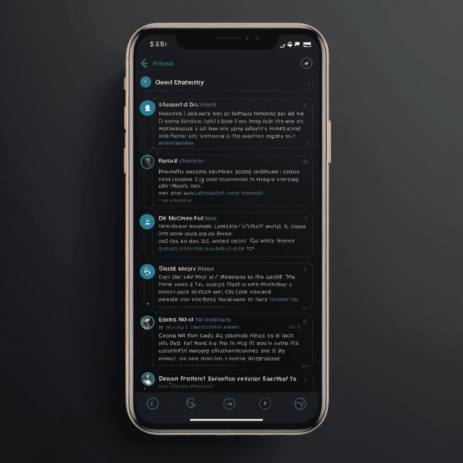 Interface of the Quantum-Encrypted Messenger app showing a secure chat window with futuristic encryption visualizations